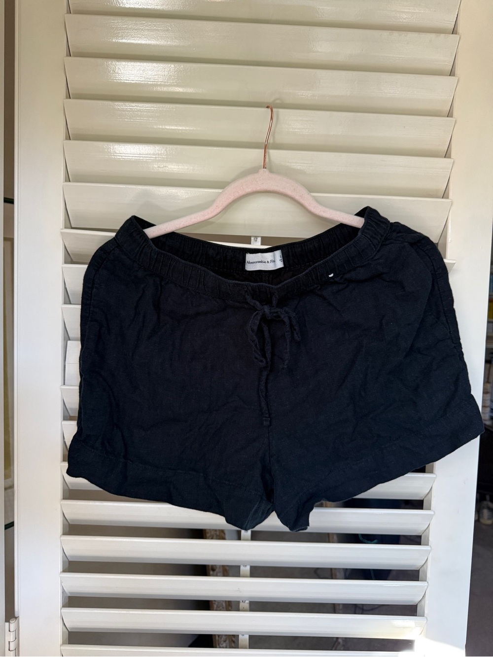 Abercrombie & Fitch Black Linen Women’s Shorts